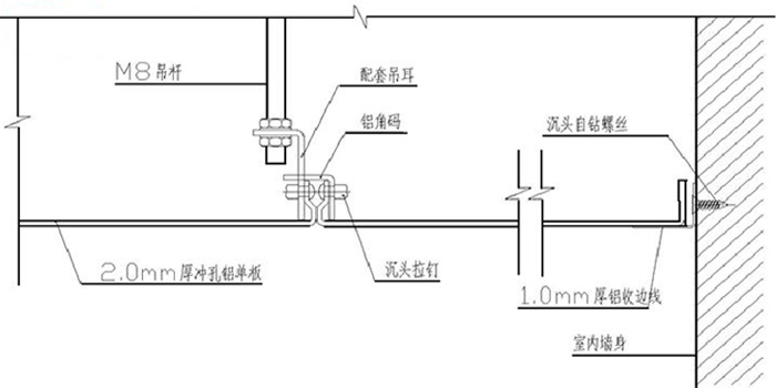 鋁單板幕墻節(jié)點(diǎn)圖